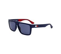 Tommy Hilfiger Lunettes de Soleil TH 1605/S IPQ MATTE BLUE BLUE 56/16/140 Homme