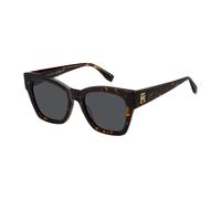 Tommy Hilfiger - Lunettes de soleil TH 2156/S - Femme - Accessoires - Brun - Taille: ONE Size
