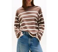 TOMMY HILFIGER T-shirt chocolat / blanc, Taille XL