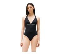 Tommy Hilfiger Maillot de Bain Femme Halter One Piece Dos Nu, Noir (Black), M