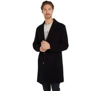 Tommy Hilfiger Manteau Homme Mix Coat Une Rangée de Boutons, Noir (Black), S