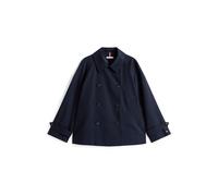 Tommy Hilfiger Trench-Coat Femme Cotton Short Court, Bleu (Desert Sky), 38