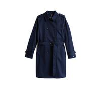 Tommy Hilfiger Trench-Coat Femme Cotton Slim Fit Court, Bleu (Desert Sky), 42