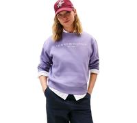 Tommy Hilfiger Mdrn Reg Corp Logo C-NK Swtshrt Ww0Ww39791 Sweat-Shirt à Enfiler, Purple (Lavender Ash), XXL Women's