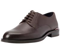 Tommy Hilfiger Men CORE RWB HILFIGER TEXT LTH SHOE, Cocoa, 45 EU