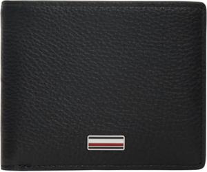 Tommy Hilfiger Men Th Central Mini CC Wallet AM0AM14495 Portefeuille à Deux Volets, Noir, Taille Unique
