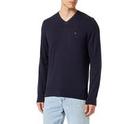 Tommy Hilfiger Men's DE Cotton V Neck Pullovers, Desert Sky, XS