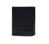 Tommy Hilfiger Men's Leather Cambridge Trifold Wallet,Black,