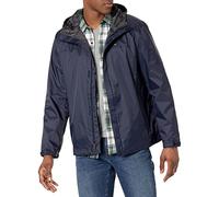 Tommy Hilfiger Men's Lightweight Breathable Waterproof Hooded Rain Jacket Imperméable, Navy, XXXL Homme