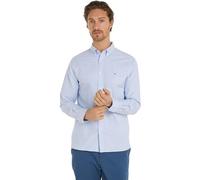 Tommy Hilfiger Men's Solid Heritage Oxford RF Shirt L/S Shirt, Cloudy Blue, S
