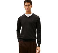 Tommy Hilfiger Men's Sweater with V Neck Deep Knit Black X Large