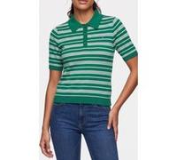 Tommy Hilfiger Merino Silk S/s Polo Nouv Green/calico Multi Stp Taille: XS | Polos Outlet | Femme | Vert