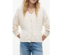 Tommy Hilfiger Mid Gg Cable V-neck Ls Ivory Petal Taille: XS | Pulls Outlet | Femme | Blanche