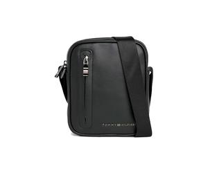 Tommy Hilfiger Mini sac de journaliste moderne en polyuréthane, Noir (noir), One Size