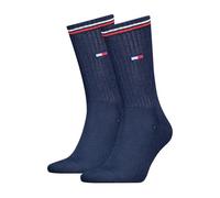 Tommy Hilfiger Mixte Crew Chaussettes, Bleu Marine, 43-46 EU