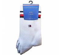 Tommy Hilfiger Crew Chaussettes, Blanc, 27/30 (Lot de 2) Enfant Unisexe