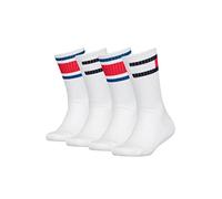 Tommy Hilfiger Mixte enfant Flag 4 Pack Ecom Chaussette d quipage, Blanc, 35 EU