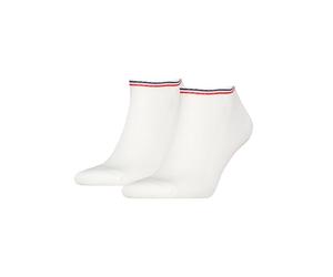 Tommy Hilfiger Mixte Sneaker Chaussettes, Blanc, 35-38 EU