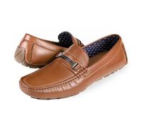 Tommy Hilfiger Mocassins Axin pour homme, Brun moyen bruni, 40.5 EU