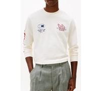 Tommy Hilfiger Modern Athleisure Ls Tee Ivory Petal Taille: M | T-shirts avec imprimés Outlet | Homme | Blanche