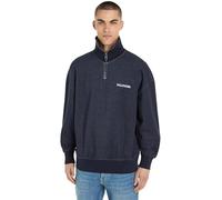 Tommy Hilfiger MONOTYPE Honeycomb 1/4 Zip MW0MW33637 Demi, Bleu (Desert Sky), M Homme