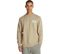 Tommy Hilfiger Monotype Label Sweatshirt Mw0Mw37466 Sweat-Shirt à Enfiler, Khaki (Sandalwood), S Homme