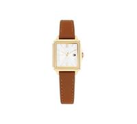 Tommy Hilfiger Montre à Mouvement à Quartz Trois Aiguilles pour Femme avec Bracelet en Cuir Couleur Chameau - 1782859