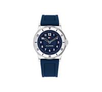Tommy Hilfiger Montre à Mouvement à Quartz Trois Aiguilles pour la Jeunesse avec Bracelet en Acier Inoxydable ou Bracelet en Silicone - Disponible en Argenté, Bleu, Rose ou Noir