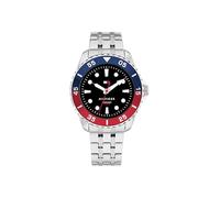 Tommy Hilfiger Montre à Mouvement à Quartz Trois Aiguilles pour la Jeunesse avec Bracelet en Acier Inoxydable ou en Silicone