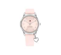Tommy Hilfiger Montre à Mouvement à Quartz Trois Aiguilles pour la Jeunesse avec Bracelet en Silicone Rose - 1720044