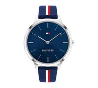 Tommy Hilfiger Montre Analogique à Quartz pour Femme avec Bracelet en Silicone Bleu - 1782499