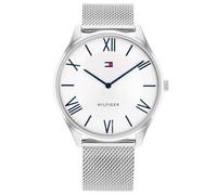 Tommy Hilfiger Montre Analogique à Quartz pour Homme avec Bracelet en Acier Inoxydable argenté - 1710512