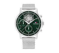 Tommy Hilfiger Montre Analogique Multifonction à Quartz pour Homme avec sous-Cadran Squelette et Bracelet en Acier Inoxydable ou en Cuir