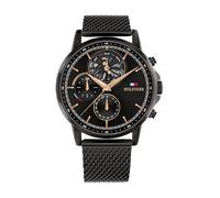 Tommy Hilfiger Montre Analogique Multifonction à Quartz pour Homme avec sous-Cadran Squelette et Bracelet en Acier Inoxydable ou en Cuir