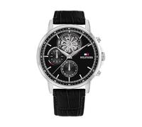 Tommy Hilfiger Montre Analogique Multifonction à Quartz pour Homme avec sous-Cadran Squelette et Bracelet en Acier Inoxydable ou en Cuir
