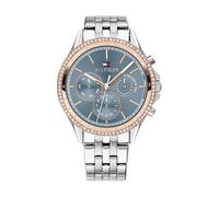 Tommy Hilfiger Montre Analogique Multifunction à Quartz pour Femme avec Bracelet en Acier Inoxydable Argenté - 1781976
