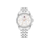 Tommy Hilfiger Montre Analogique Multifunction à Quartz pour Femme avec Bracelet en Acier Inoxydable Argenté - 1782802