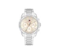 Tommy Hilfiger Montre Analogique Multifunction à Quartz pour Femme avec Bracelet en Acier Inoxydable Argenté - 1782782