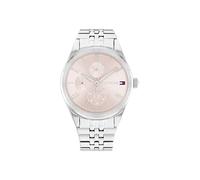 Tommy Hilfiger Montre Analogique Multifunction à Quartz pour Femme avec Bracelet en Acier Inoxydable Argenté - 1782590