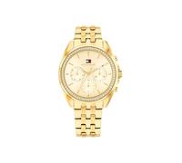 Tommy Hilfiger Montre Analogique Multifunction à Quartz pour Femme avec Bracelet en Acier Inoxydable de Couleur Dorée - 1782803