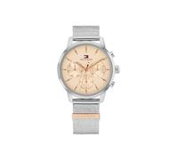 Tommy Hilfiger Montre Analogique Multifunction à Quartz pour Femme avec Bracelet en Acier Inoxydable de Couleur Or Rose - 1782806