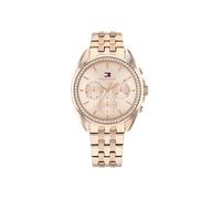 Tommy Hilfiger Montre Analogique Multifunction à Quartz pour Femme avec Bracelet en Acier Inoxydable de Couleur Or Rose Clair - 1782804