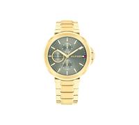 Tommy Hilfiger Montre Analogique Multifunction à Quartz pour Femme avec Bracelet en Acier Inoxydable de Couleur Dorée - 1782755