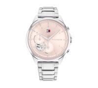 Tommy Hilfiger Montre Analogique Multifunction à Quartz pour Femme avec Bracelet en Acier Inoxydable Argenté - 1782414