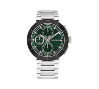 Tommy Hilfiger Montre Analogique Multifunction à Quartz pour Homme avec Bracelet en Acier Inoxydable, Green