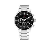 Tommy Hilfiger Montre Analogique Multifunction à Quartz pour Homme avec Bracelet en Acier Inoxydable argenté - 1710667