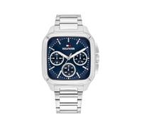 Tommy Hilfiger Montre Analogique Multifunction à Quartz pour Homme avec Bracelet en Acier Inoxydable Argenté - 1792222