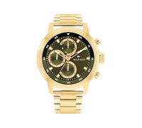 Tommy Hilfiger Montre Analogique Multifunction à Quartz pour Homme avec Bracelet en Acier Inoxydable de Couleur Dorée - 1792216