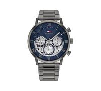 Tommy Hilfiger Montre Analogique Multifunction à Quartz pour Homme avec Bracelet en Acier Inoxydable Gris - 1710707