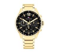 Tommy Hilfiger Montre Analogique Multifunction à Quartz pour Homme avec Bracelet en Acier Inoxydable de Couleur Dorée - 1791974